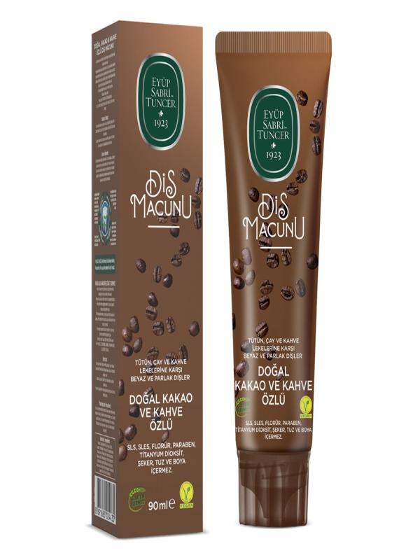 E.SABRİ TUNCER 90ML DOĞAL KAKAO VE KAHVE ÖZLÜ DİŞ MACUNU