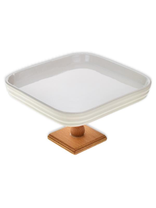 ECR-146 AHŞAP AYAKLI KARE SUNUMLUK