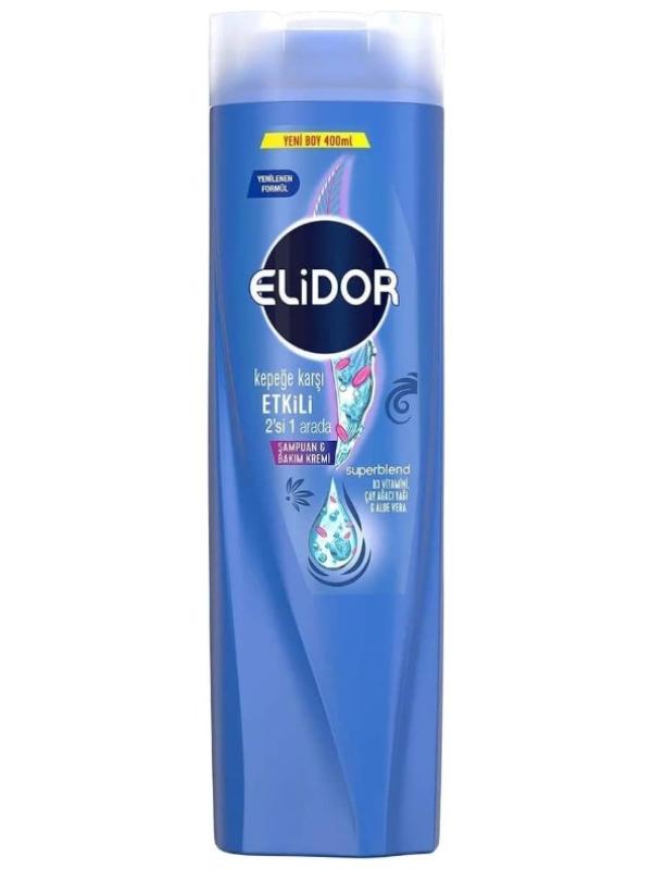 ELİDOR 400ML ŞAMP. KEPEĞE KARŞI 2Sİ 1 ARADA