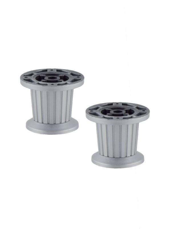 ER346-M.KROM PLASTİK ÇİZGİLİ KONİK AYAK 6CM