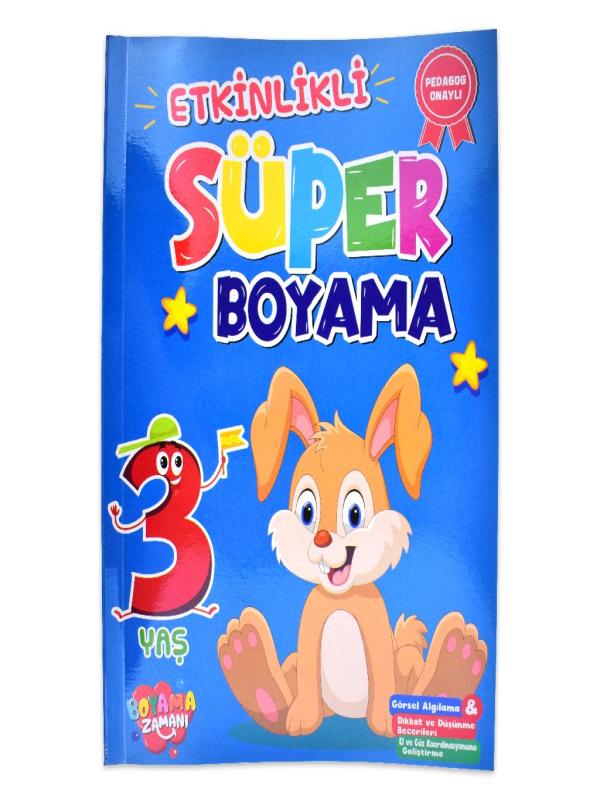 ETKİNLİK 3 YAŞ SÜPER BOYAMA KİTABI