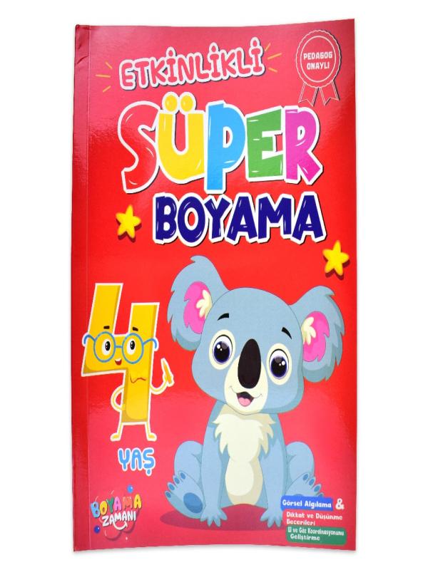ETKİNLİK 4 YAŞ SÜPER BOYAMA KİTABI