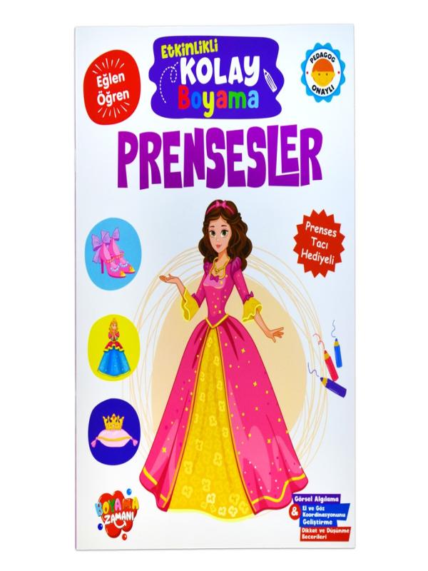 ETKİNLİKLİ KOLAY BOYAMA - PRENSESLER