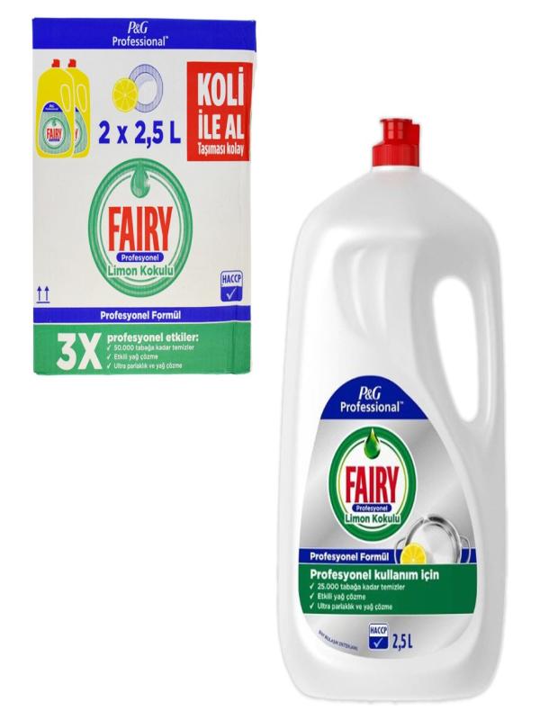 FAİRY 2500 ML SIVI BULAŞIK DETERJANI LİMON*2