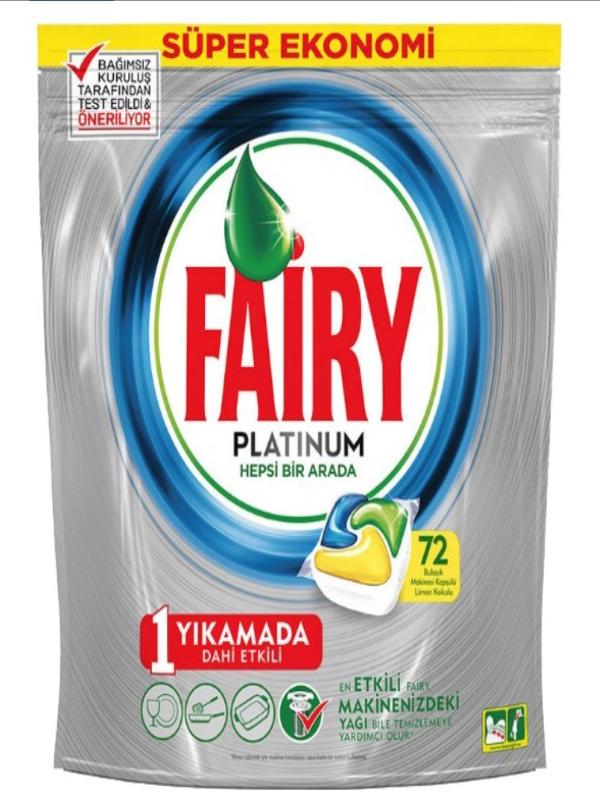 FAİRY TABLET PLATINIUM BM 72 Lİ LİMON