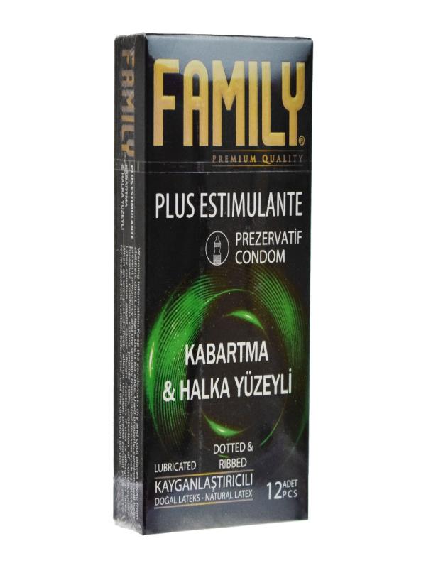 FAMILY PREZERVATİF KABARTMA  HALKA YÜZEYLİ 12 Lİ