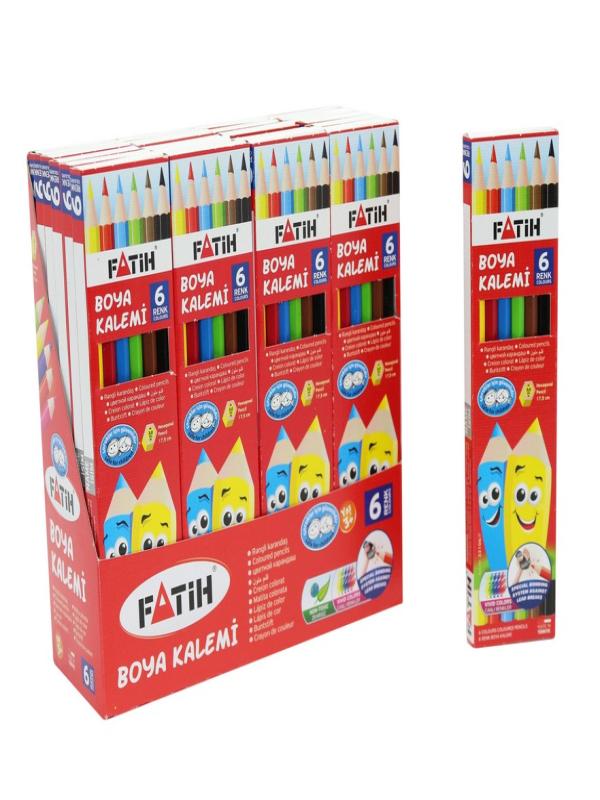 FATİH 6LI TAM BOY KURUBOYA KALEMİ