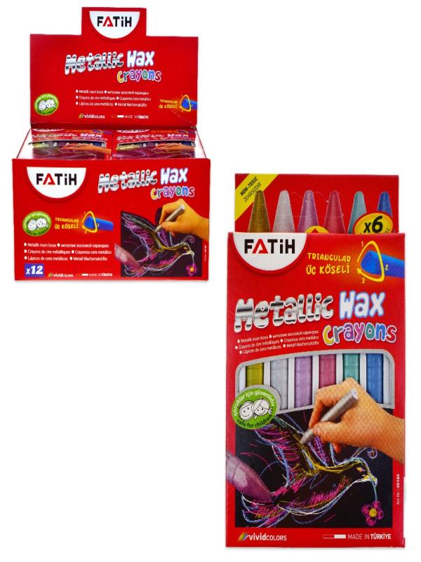 FATİH METALİK WAX CRAYON BOYA 6 RENK