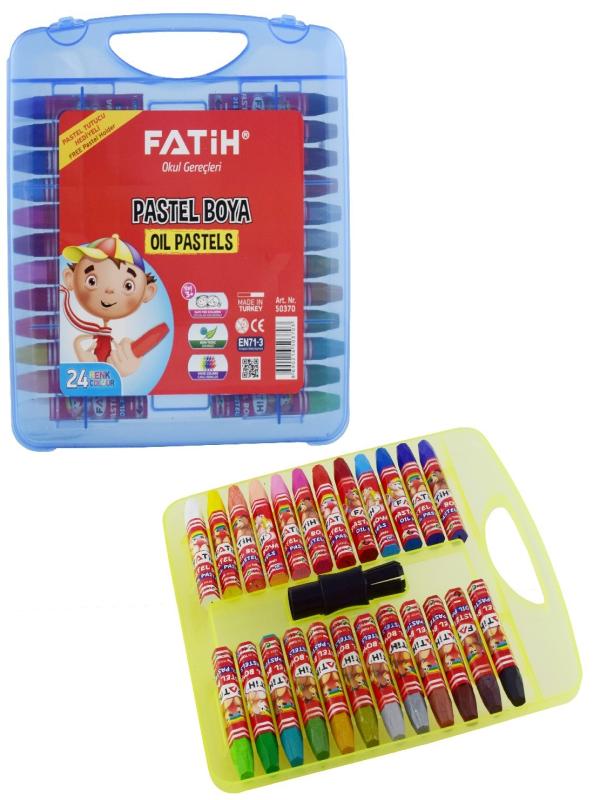 FATİH PASTEL BOYA 24 RENK KING ÇANTALI