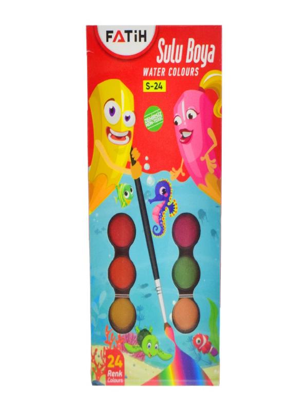 FATİH S-24 SULUBOYA 24 RENK BIG SIZE