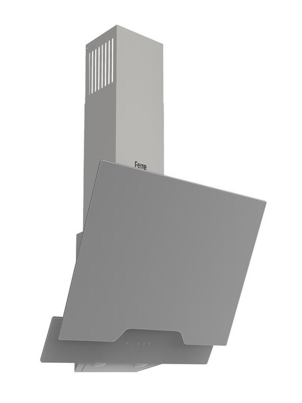 FERRE D065 ÇİFT CAMLI GİRİNTİLİ DUKUNMATİK GRİ DAVLUMBAZ 60 CM