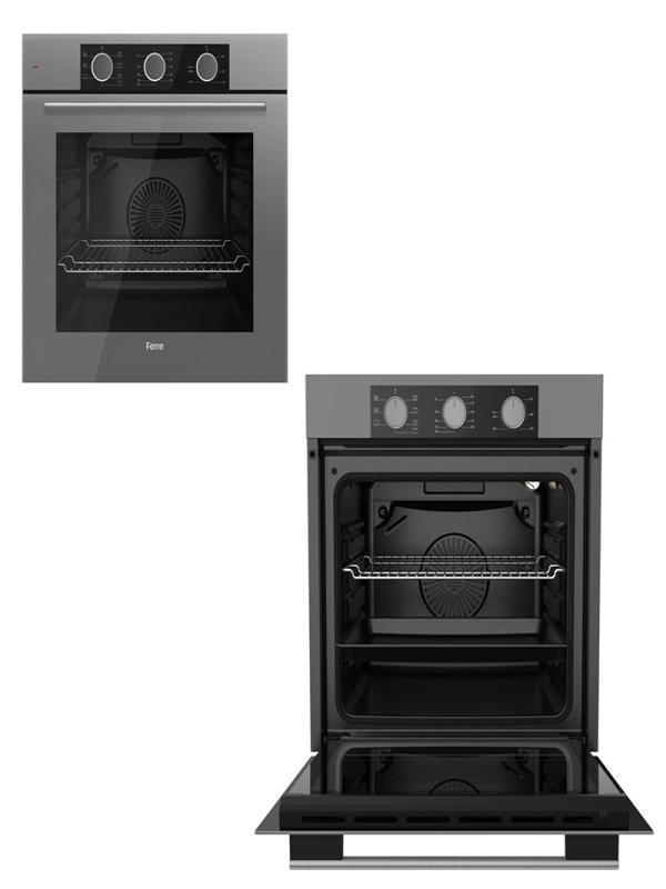 FERRE XE62CPR FRYART BASİC GRİ ANKASTRE FIRIN