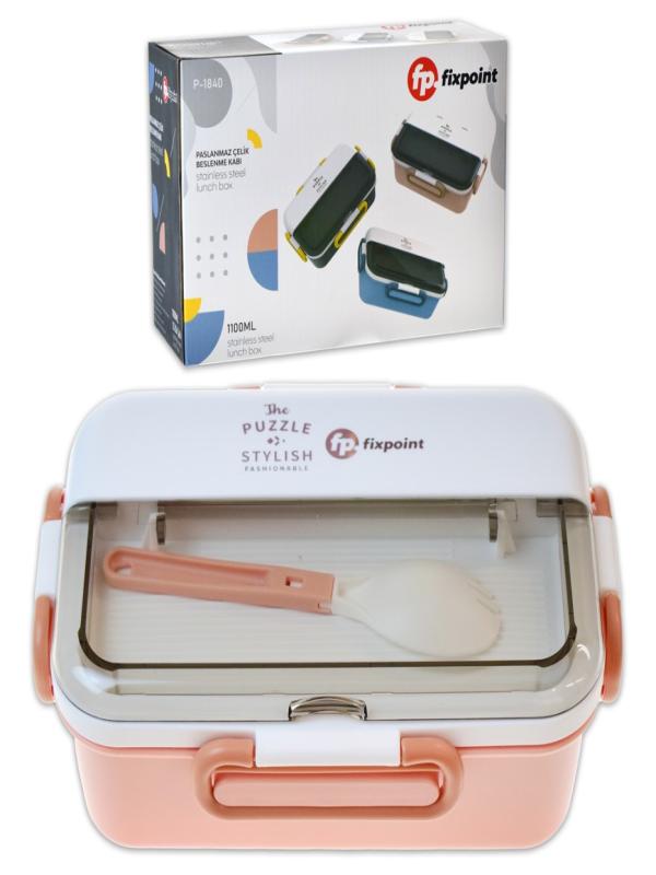 FİXPOİNT ÇELİK BESLENME KABI 1100ML P-1840