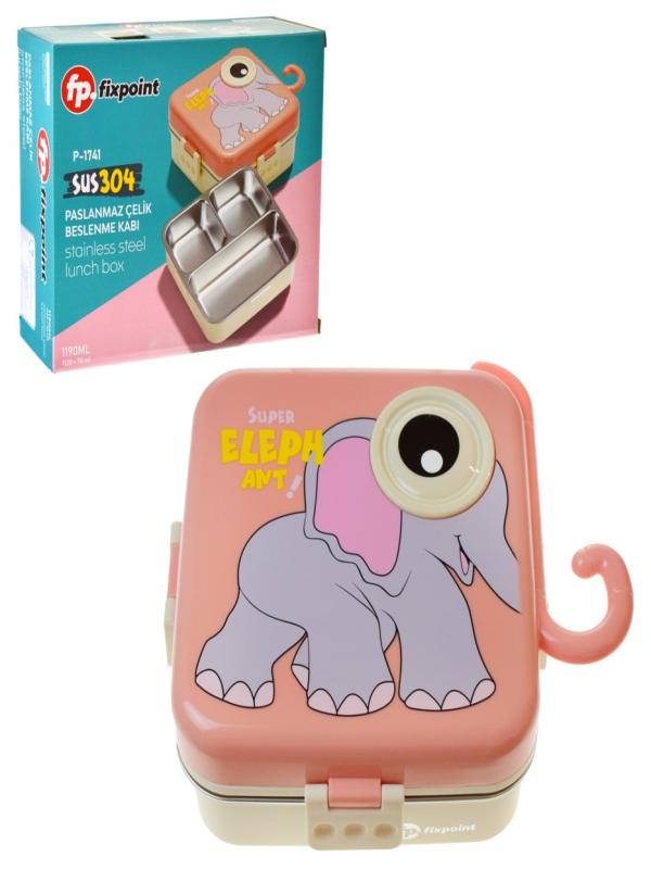 FİXPOİNT ÇELİK BESLENME KABI 1190ML P-1741