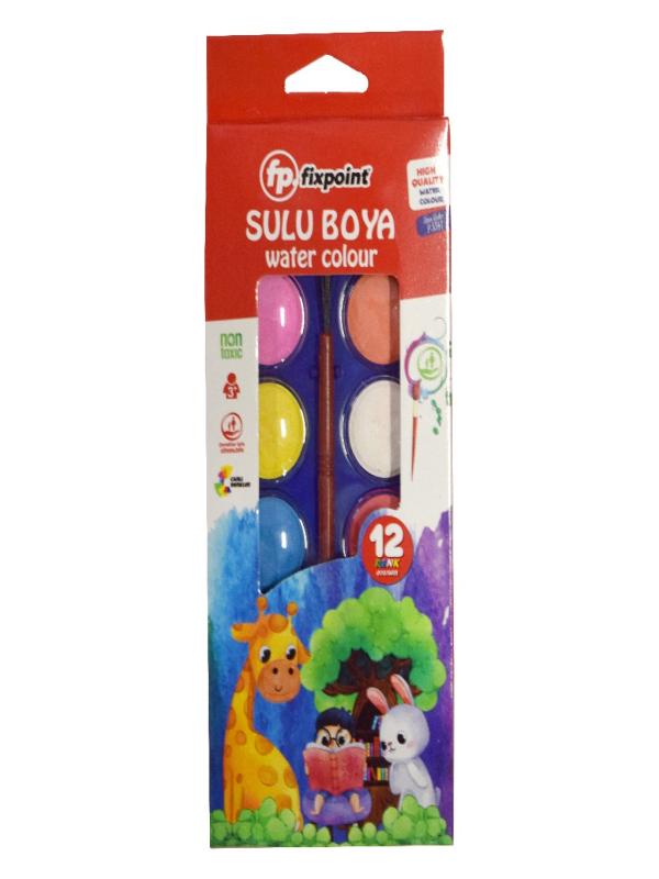 FİXPOİNT LÜKS KUTULU 12 Lİ SULU BOYA KÜÇÜK P-5341