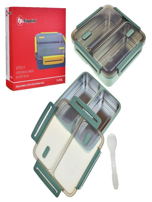 FİXPOİNT PASLANMAZ ÇELİK BESLENME KABI 1050ML P-1421