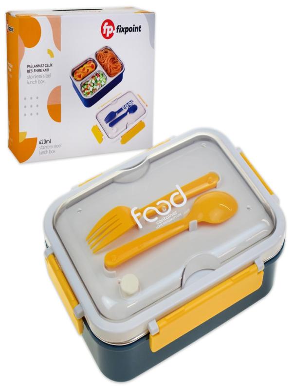 FİXPOİNT PASLANMAZ ÇELİK BESLENME KABI 620ML P-1414