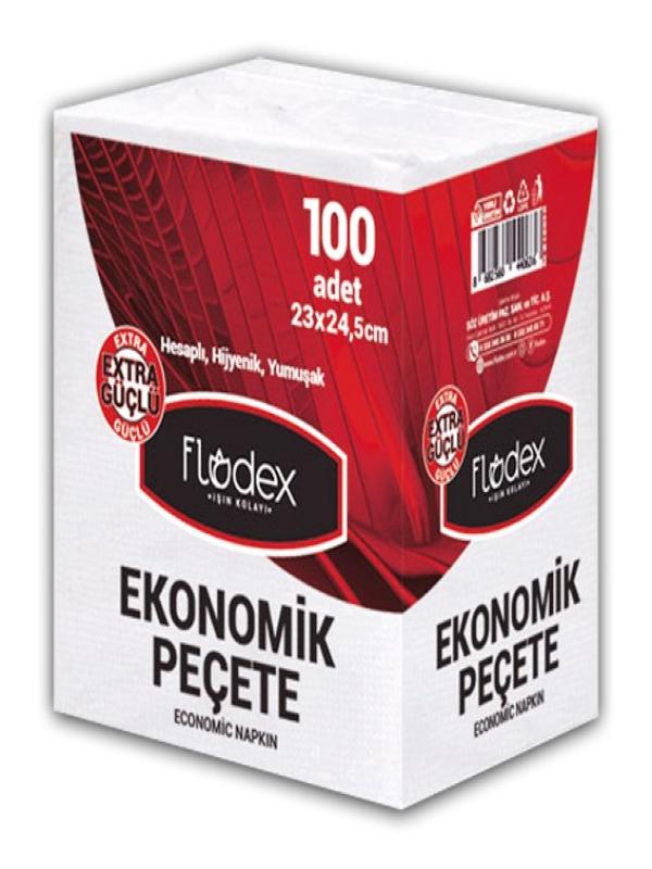 FLODEX 100 LÜ KARE PEÇETE EKONOMİK 23X24,5 CM