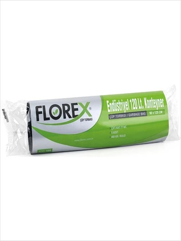 FLOREX 120 LT KONTEYNER ÇÖP POŞETİ KOD:509 (90x125 400gr)