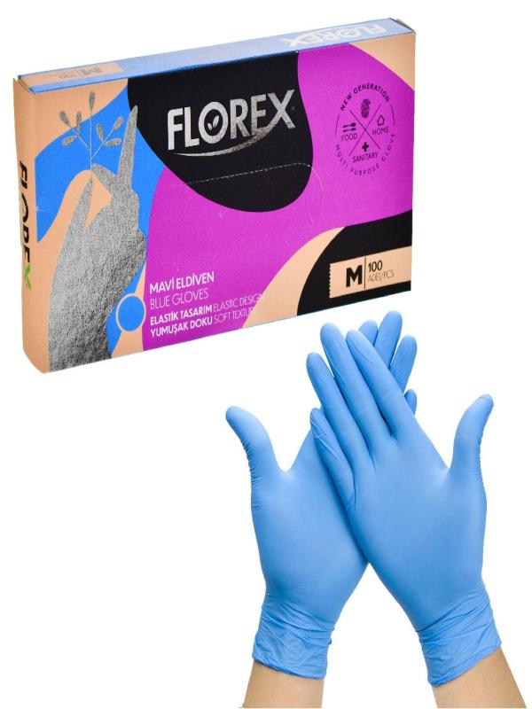 FLOREX ELDİVEN MAVİ M