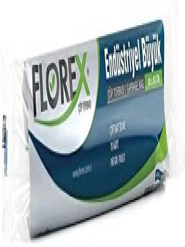 FLOREX ENDÜSTRİYEL BÜYÜK ÇÖP POŞETİ SİYAH KOD:528(65X80 160GR)