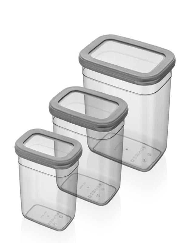 FOLYLİFE POLİ DERİN SET SAKLAMA KABI 3 LÜ BNM-0315