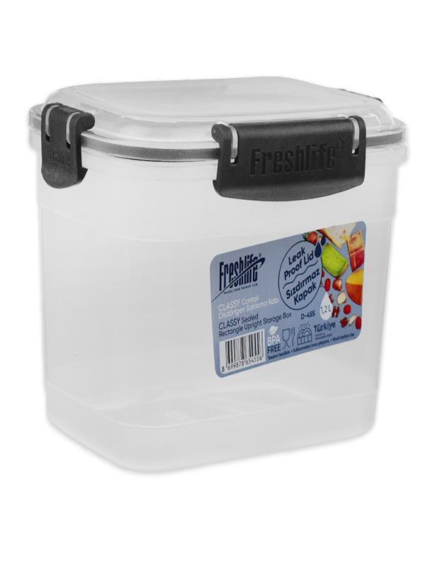 FRESHLİFE CLASSY CONTALI DİKDÖRTGEN SAKLAMA KABI 1,2 LT D-455