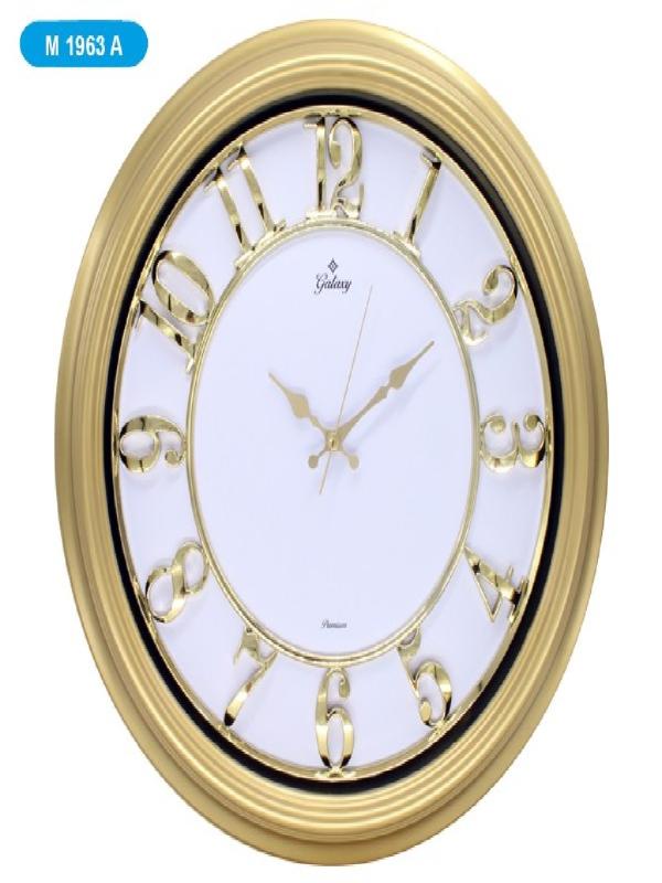 GALAXY PREMİUM GOLD DUVAR SAATİ METALİZE M-1963-A
