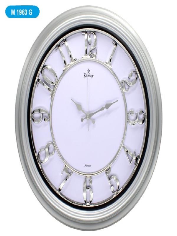 GALAXY PREMİUM GRİ DUVAR SAATİ METALİZE M-1963 G