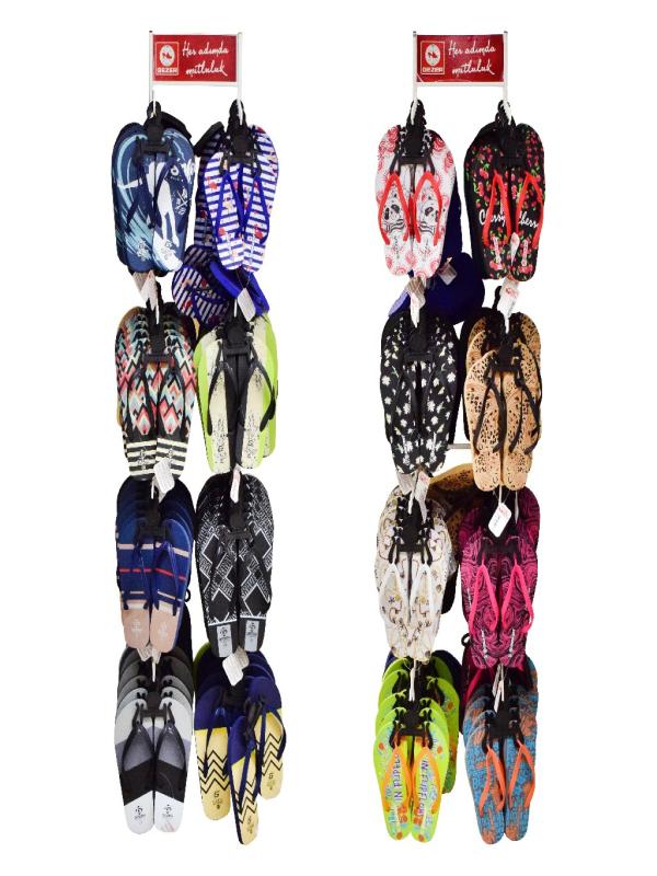 GEZER PARMAK ARASI TERLİK FLIP FLOP 96 LI STAND