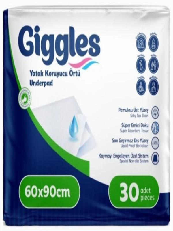 GIGGLES YATAK KORUYUCU ÖRTÜ 60*90 30 LU