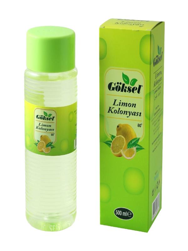 GÖKSEL 500 ML KUTULU LİMON KOLONYA 80 DERECE