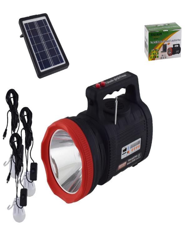 GOLD SİLVER 20W ŞARJLI SOLAR FENER RADYO BLUETOOTH GS-540