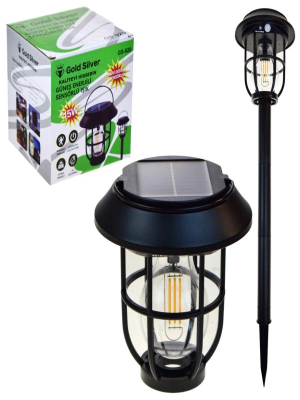 GOLD SİLVER GÜNEŞ ENERJİLİ SENSÖRLÜ IŞIK GS-920