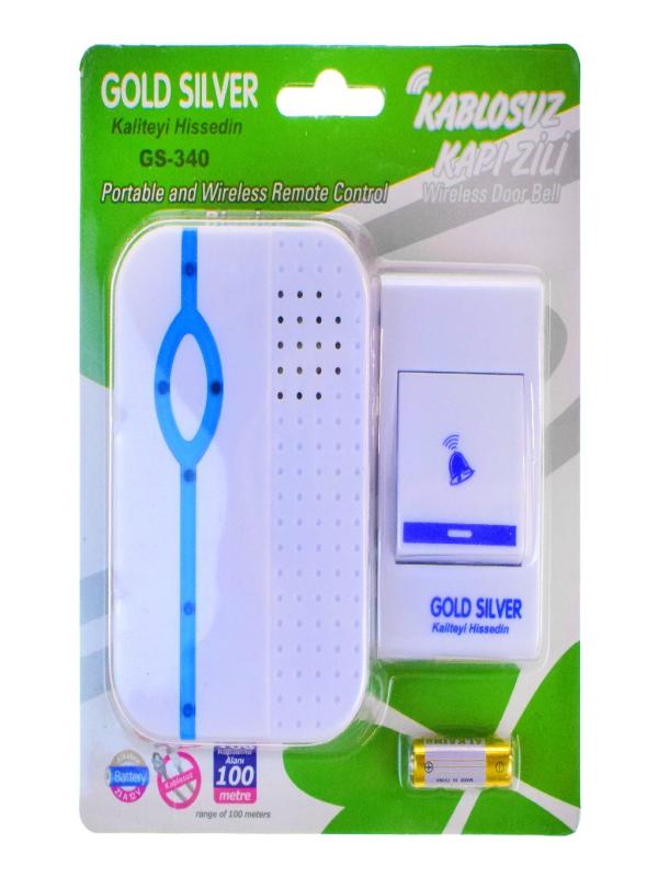 GOLD SİLVER KABLOSUZ KAPI ZİLİ GS340
