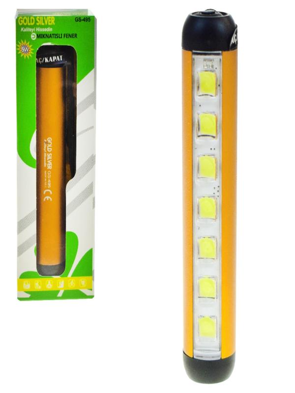 GOLD SİLVER MIKNATISLI EL FENERİ GS495
