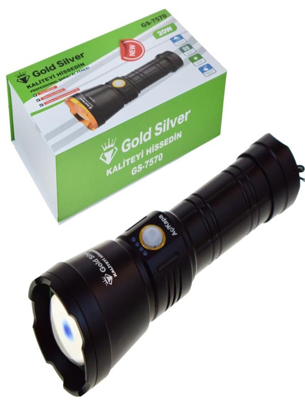 GOLD SİLVER ŞARJLI FENER 20W GS-7570