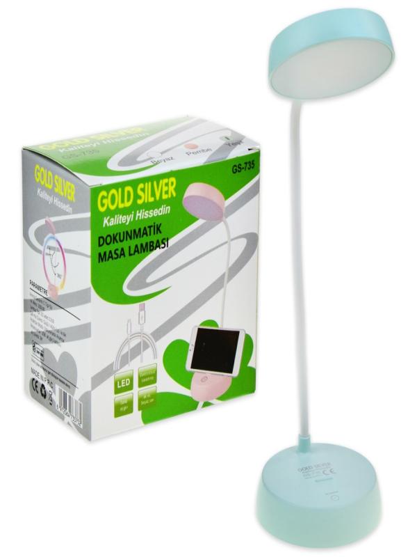 GOLD SİLVER ŞARJLI MASA LAMBASI GS-735