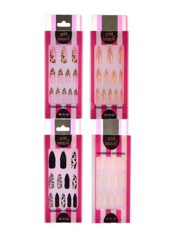 GOLD TAKMA TIRNAK KENDİNDEN YAPIŞKANLI EP 1535