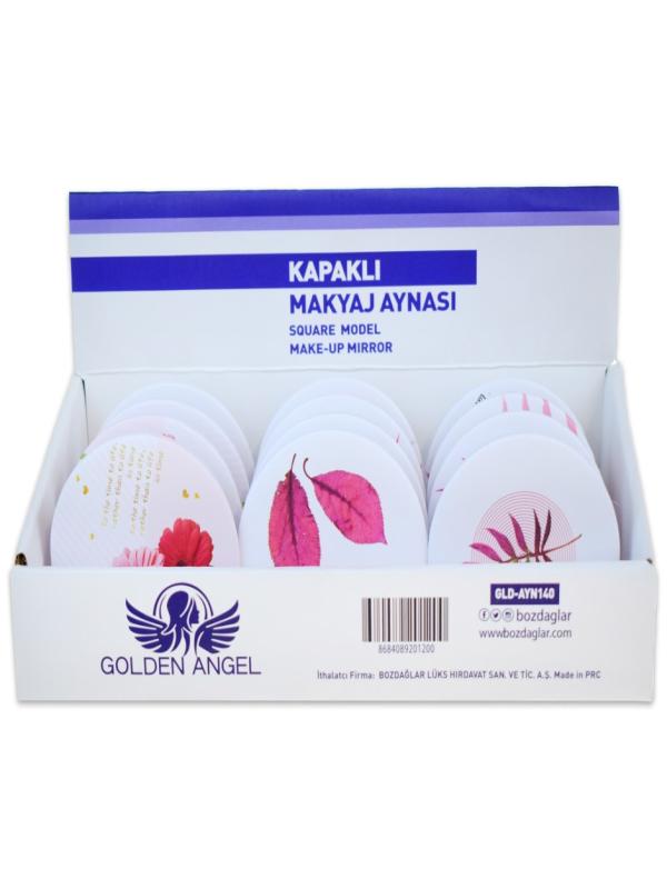 GOLDEN ANGEL PLASTİK OVAL CEP AYNA GLD-AYN140