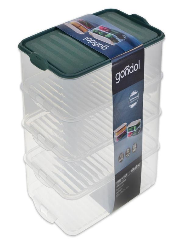 GONDOL EASY CLİCK SAKLAMA SETİ 1,6 LT 4 PRÇ G-463-4