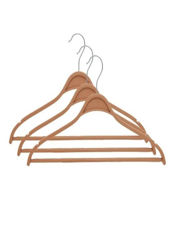 GONDOL NEO AHŞAP GÖRÜNÜMLÜ ELBİSE ASKISI 3LÜ G-123