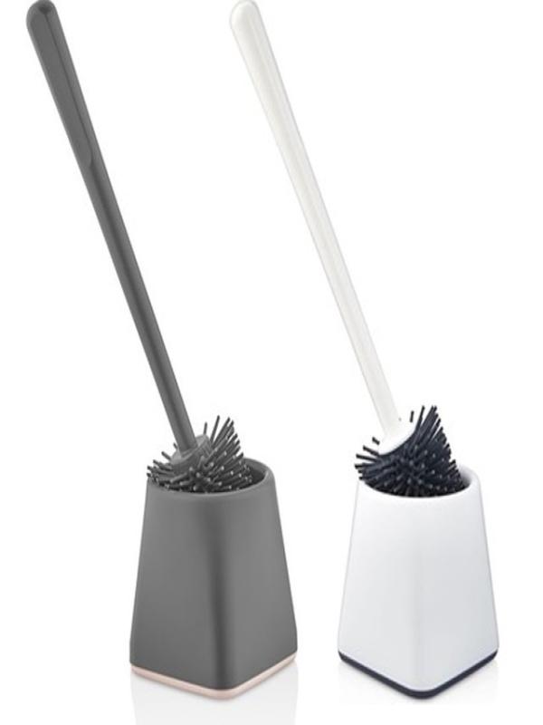 GONDOL SLİCONE KARE KLOZET FIRÇA SETİ BEYAZ G-166