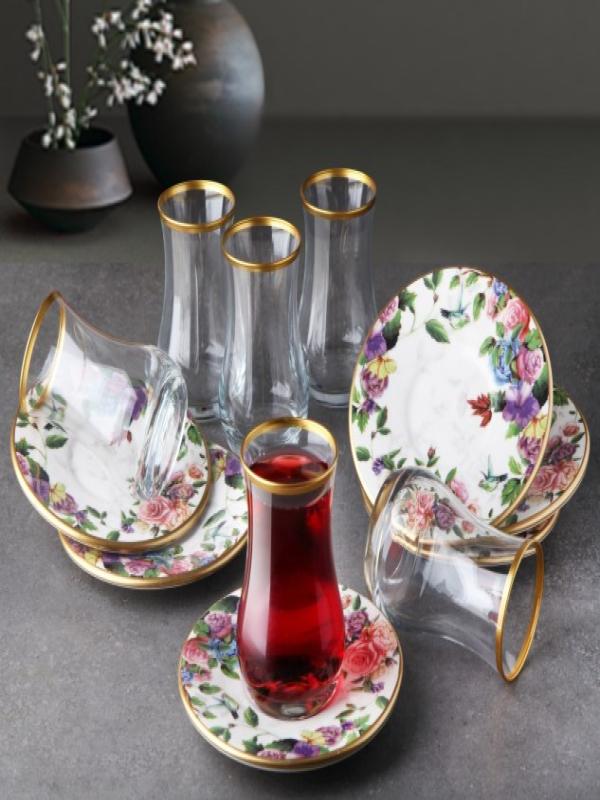 GÖNÜL FLORE ÇAY SETİ 12 PARÇA G4439