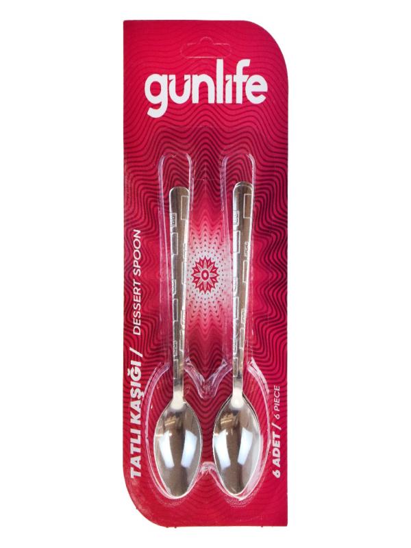GÜNLİFE 6 LI VAKUMLU TATLI KAŞIK GL-104