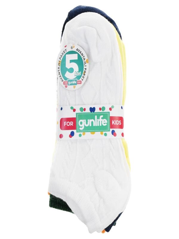 GÜNLİFE ÇOCUK PATİK ÇORAP 5 Lİ GL-4563