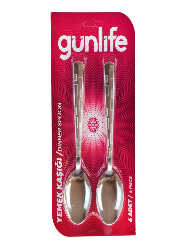 GÜNLİFE VAKUMLU YEMEK KAŞIK 6 LI GL-102