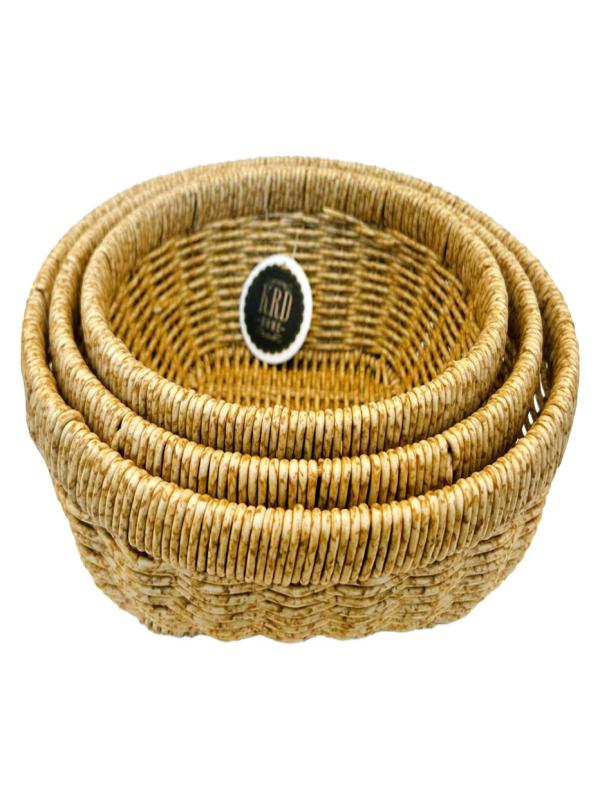 HASIR GÖR.PLASTİK 3 LÜ SEPET YUVARLAK KRD-7267