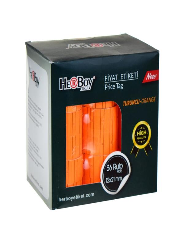 HERBOY FİYAT ETİKETİ TURUNCU 12*21 MM HRB-139