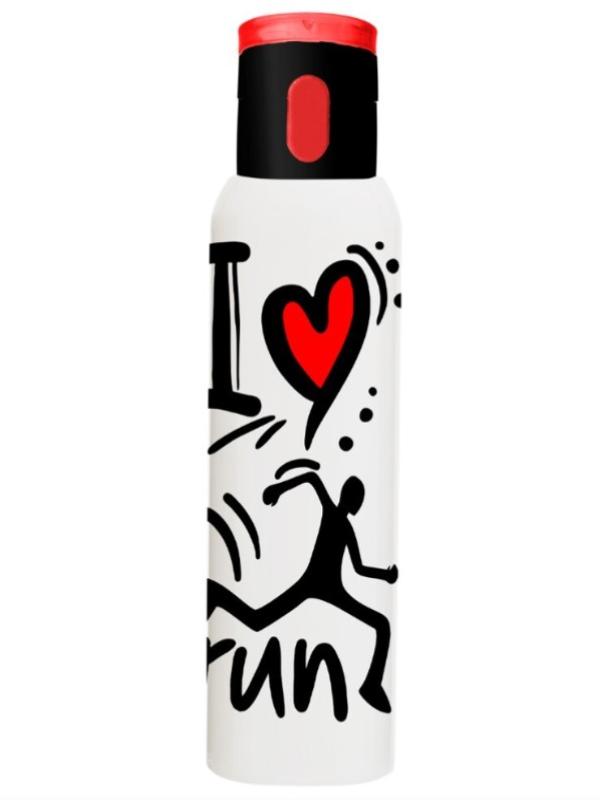 HEREVİN OPAK DESENLİ DÜĞMELİ TÜP I LOVE RUN 500 CC MATARA 161417-010